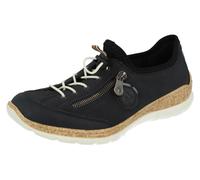 Mujer Azul Marino O Lila Múltiple Encaje Elástico Rieker Zapatillas: N4263