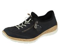 Mujer Azul Marino O Lila Múltiple Encaje Elástico Rieker Zapatillas: N4263