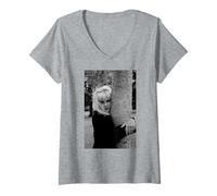 Mujer Babes In Toyland Cantante Principal Kat Bjelland por Andy Willsher Camiseta Cuello V