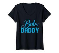 Mujer Baby Daddy Funny New Father Father Day Dad Gift Humor Unisex Camiseta Cuello V