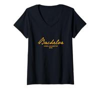 Mujer Bachelor '25 con estilo - Misión cumplida 2025 Camiseta Cuello V