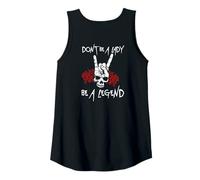 Mujer Back -imprenta no seas una dama sea una leyenda Camiseta sin Mangas