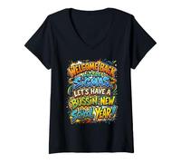 Mujer Back to School Gen Z Teacher Welcome Back Little Sigmas Camiseta Cuello V