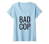 Mujer Bad Cop Camiseta Cuello V