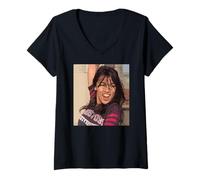 Mujer Bailando Alejandría Ocasio-Cortez Bailando Diversión Universidad Meme Camiseta Cuello V