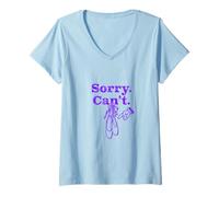Mujer Bailarina Divertida Excusa Mejor Profesora de Ballet Humor Camiseta Cuello V