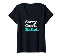 Mujer Bailarina Divertida Excusa Mejor Profesora de Ballet Humor Camiseta Cuello V