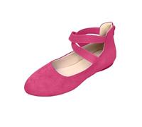 Mujer Bailarina Slip On Vestido Zapatos Planos Zapatos Cómodos Bailarinas para Mujer Punta Redonda Bailarinas Sandalias con Correa Cerrada Sandalias Elegantes Bailarinas Suave Antideslizante, Rosa
