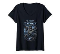 Mujer Bajo Cortisol Lobo Mogging Looksmaxxing Divertido Camiseta Cuello V