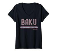 Mujer Baku Azerbaijan | Vacation Travel Camiseta Cuello V