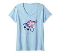 Mujer Bali Camiseta Cuello V