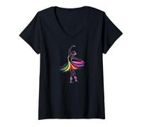 Mujer Ballet Dancer Ballerina Choreography Camiseta Cuello V