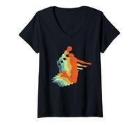Mujer Baloncesto, Hombres Mujeres Niños, Niños Jugador Deportes Fans Vintage Camiseta Cuello V