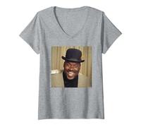 Mujer Baloncesto Shaquille O'Neal LA Lakers NBA Michael Grecco Camiseta Cuello V