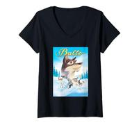 Mujer Balto Movie Poster Camiseta Cuello V