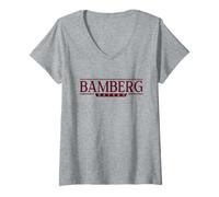 Mujer Bamberg Alemania - Etiqueta Bamberg Bayern Deutschland Camiseta Cuello V