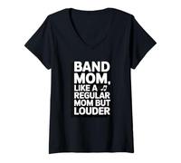Mujer Band Mom Like Mom Regular Mom Louder Music Parent Camiseta Cuello V