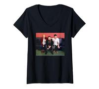 Mujer Banda de rock de Simon Neil Biffy Clyro 2014 Glastonbury Camiseta Cuello V