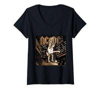 Mujer Banda Musical de AC/DC Stiff Upper Lip City Camiseta Cuello V