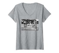 Mujer Banda New Romantic Gira Suecia 1983 Camiseta Cuello V