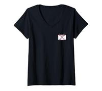 Mujer Bandera asiria Orgullo caldeo siríaco arameo Camiseta Cuello V