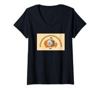Mujer Bandera de la nación Navajo, Indios de la Tribu nativa Americana Camiseta Cuello V