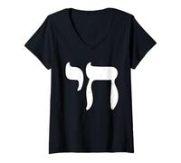 Mujer Bandera De Regalo De Israel Flagal Isrealand Jerusalén Tel Camiseta Cuello V