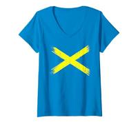 Mujer Bandera Mercia para Midlanders de The Midlands Reino Unido Camiseta Cuello V