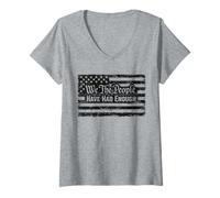 Mujer Bandera Retro Vintage de Estados Unidos We The People Have Have Enough Camiseta Cuello V