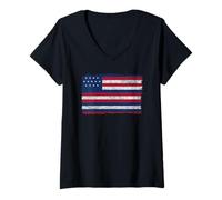 Mujer Bandera Serapis John Paul Jones Camiseta Cuello V