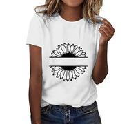 Mujer Baratas Blusas y Camisa Mujer Vaquera Sexy Camiseta de Gasa Tops Cremallera Manga Corta Blusas Cuello en V Ropa 2023 Camiseta de Manga Corta de Mujer 3D Gato Impresión JANES711SALE00715