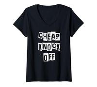 Mujer Barato Knock Off Camiseta Cuello V