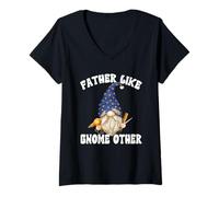 Mujer Barber Dad Graphic For Men Funny Fathers Day GNOME Grandpa Camiseta Cuello V