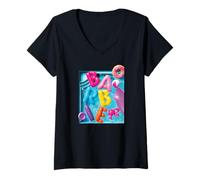 Mujer Barbie - Diversión en la Piscina de Verano Camiseta Cuello V