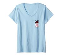 Mujer Barra de chocolate Sanrio My Melody Stay Sweet Camiseta Cuello V