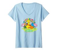 Mujer Barrio Sésamo Amigos Equipo Al Aire Libre Banda Buenos Tiempos Camiseta Cuello V