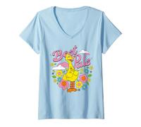 Mujer Barrio Sésamo Big Bird Mejores Amigos Buenos Amigos Clásico BFF Camiseta Cuello V
