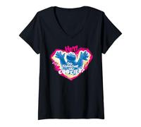 Mujer Barrio Sésamo Monstruo Galleta Graffiti Splash Clásico Camiseta Cuello V