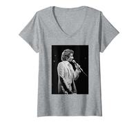 Mujer Barry Manilow En Vivo Si volviera a amar 1981 Camiseta Cuello V