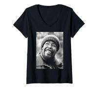 Mujer Barry White Nunca te va a Renunciar al Cantante de Soul Allan Ballard Camiseta Cuello V