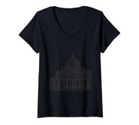 Mujer Basílica de San Pedro Camiseta Cuello V