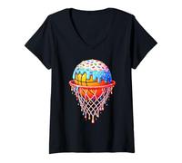 Mujer Basketball Ice Cream Drip Sport Player Men Women Kids Camiseta Cuello V