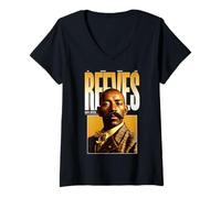 Mujer Bass Reeves Western Marshal Vintage American Legend Camiseta Cuello V