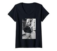 Mujer Bat out of Hell Cantante Meat Loaf Fight Club Actor 1978 Camiseta Cuello V