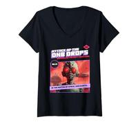 Mujer Batería y bajo DnB Sci Fi Dubstep Liquid Camiseta Cuello V