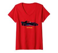 Mujer Batman (1989) The Batmobile Drawing Camiseta Cuello V