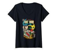 Mujer Batman and Robin Comic Cover Camiseta Cuello V