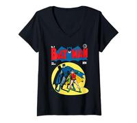 Mujer Batman and Robin In Spot Light Cover Camiseta Cuello V