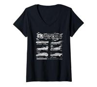 Mujer Batman Batmobile Side Shots Camiseta Cuello V
