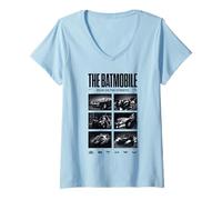 Mujer Batman Batmobiles Live Shots Camiseta Cuello V